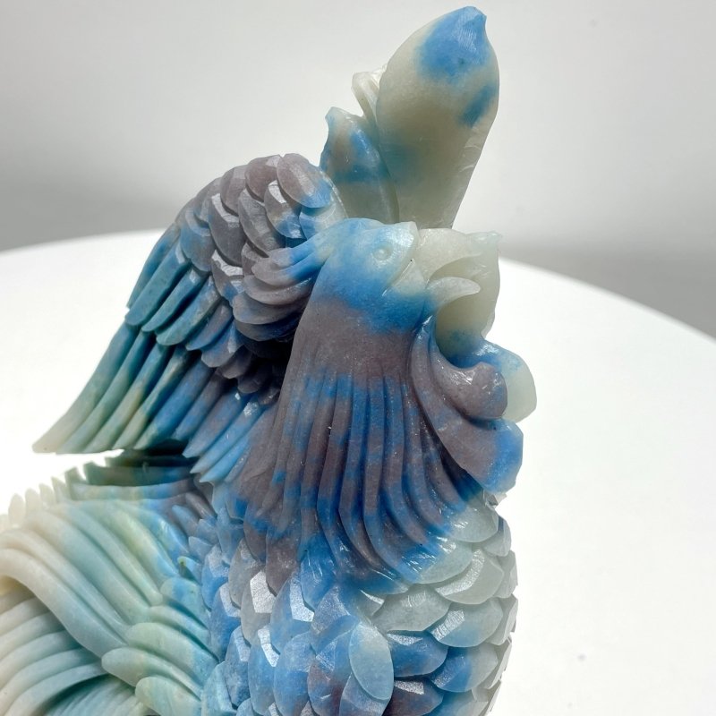 Large Blue Trolleite Phoenix Carving - Wholesale Crystals