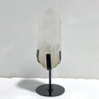 Large Clear Quartz Point Raw Bottom With Stand -Wholesale Crystals
