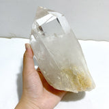 Large Clear Quartz Raw Bottom Double Point With Stand -Wholesale Crystals
