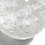 Large Clear Quartz Sphere With Big Rainbow For Collection - Wholesale Crystals