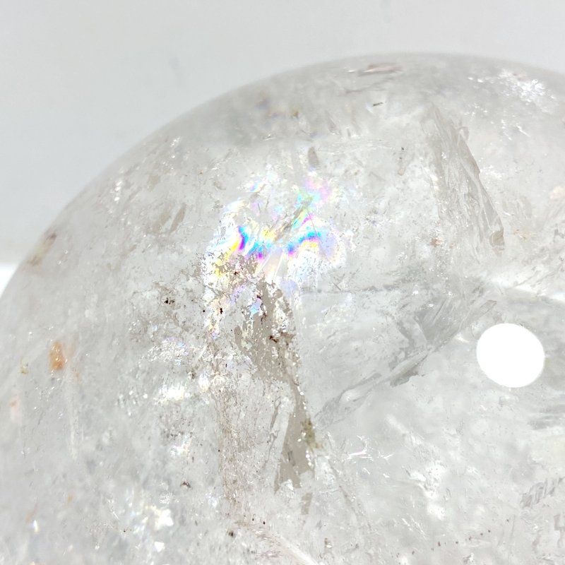 Large Clear Quartz Sphere With Big Rainbow For Collection - Wholesale Crystals