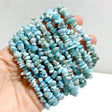 Larimar Gravel Chips Bracelets Wholesale -Wholesale Crystals