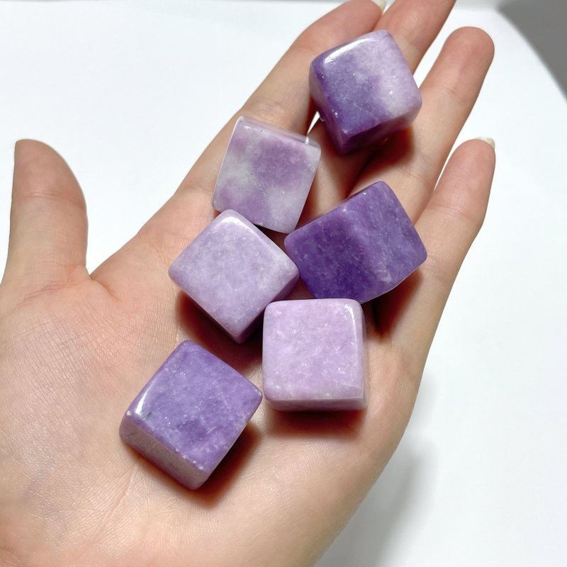 Lepidolite Cube Tumbled Wholesale - Wholesale Crystals