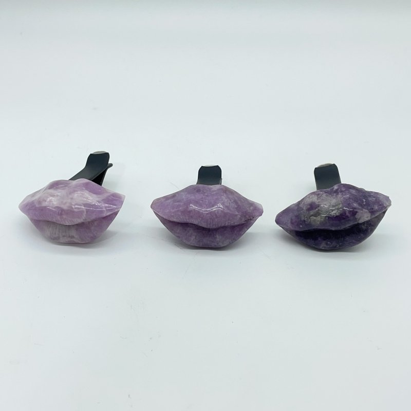 Lepidolite Lips Car Air Vent Clip Crystal Wholesale -Wholesale Crystals