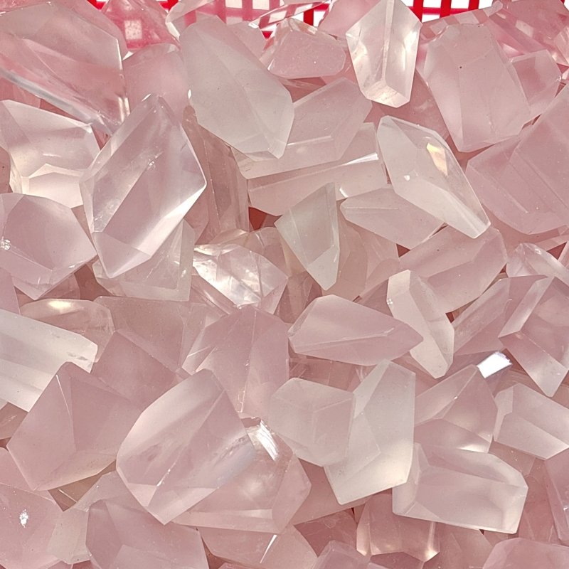 Light Pink Transparent Rose Quartz Free Form Wholesale - Wholesale Crystals