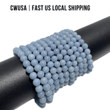 Local Stock - 6MM Angelite Bracelets Wholesale - Wholesale Crystals