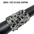 Local Stock - 6MM Black Tourmaline Mixed Quartz Bracelets Wholesale - Wholesale Crystals