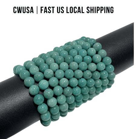 Local Stock - 8MM Amazonite Bracelets Wholesale - Wholesale Crystals