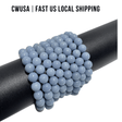 Local Stock - 8MM Angelite Stone Bracelets Wholesale - Wholesale Crystals