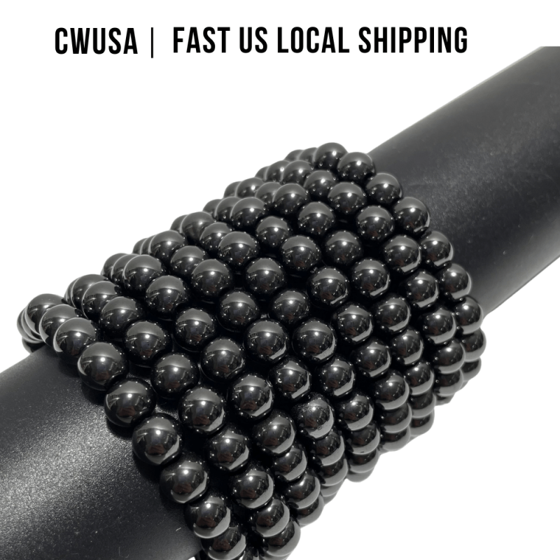 Local Stock - 8MM Hematite Bracelets Wholesale - Wholesale Crystals