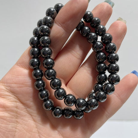 Local Stock - 8MM Hematite Bracelets Wholesale - Wholesale Crystals