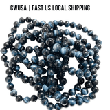Local Stock - 8MM High Quality Blue Tiger Eye Bracelets Wholesale - Wholesale Crystals
