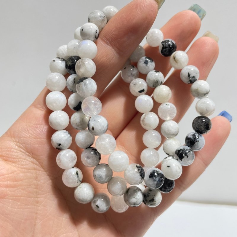 Local Stock - 8MM India Moonstone Bracelets Wholesale - Wholesale Crystals