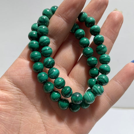 Local Stock - 8MM Malachite Bracelets Wholesale - Wholesale Crystals