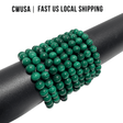 Local Stock - 8MM Malachite Bracelets Wholesale - Wholesale Crystals