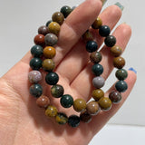 Local Stock - 8MM Ocean Jasper Bracelet Wholesale - Wholesale Crystals