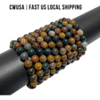Local Stock - 8MM Ocean Jasper Bracelet Wholesale - Wholesale Crystals