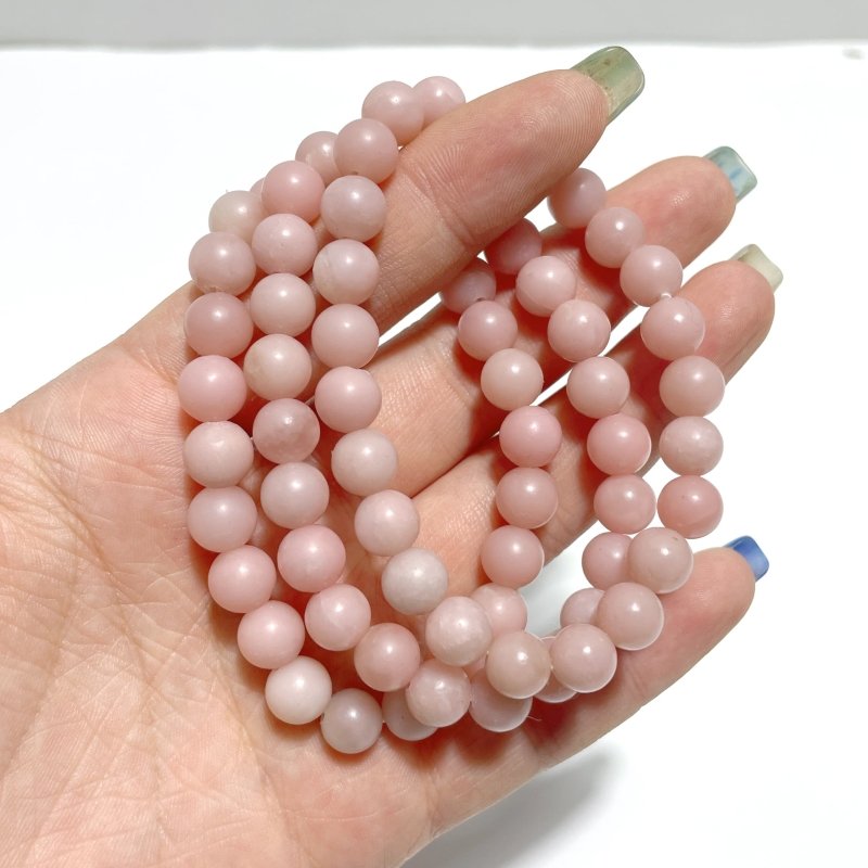 Local Stock - 8MM Pink Opal Bracelets Wholesale - Wholesale Crystals