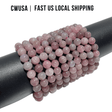Local Stock - 8MM Purple Rose Quartz Bracelet Wholesale - Wholesale Crystals