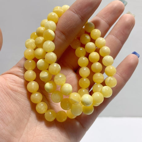 Local Stock - 8MM Yellow Calcite Bracelets Wholesale - Wholesale Crystals