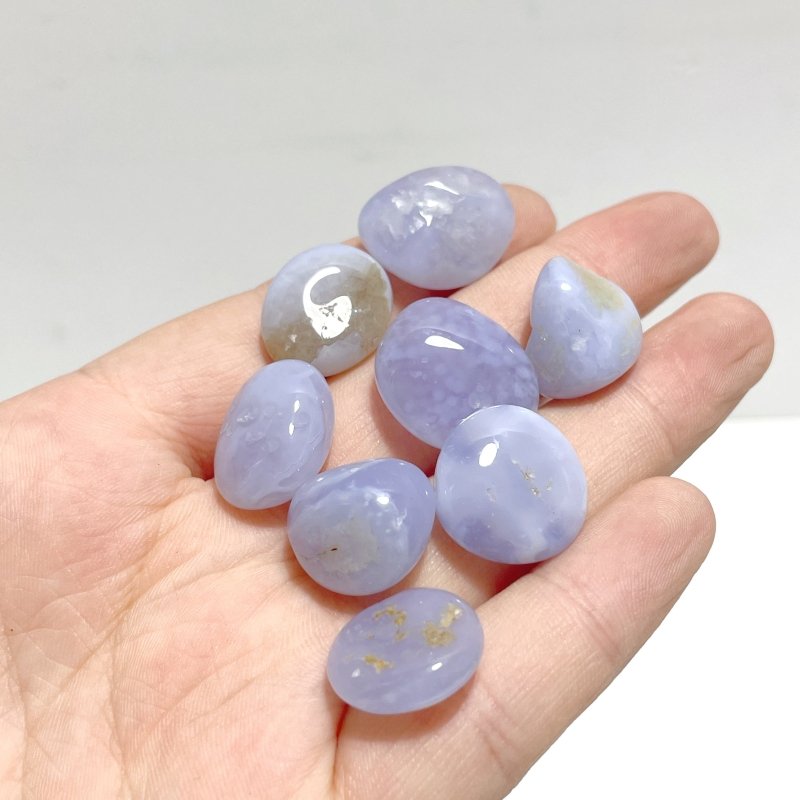 Local Stock - Blue Chalcedony Small Tumbled Wholesale - Wholesale Crystals