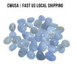 Local Stock - Blue Chalcedony Small Tumbled Wholesale - Wholesale Crystals