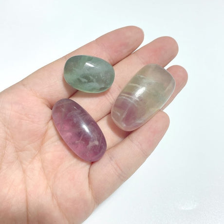 Local Stock - Colorful Fluorite Tumbled Stone Wholesale - Wholesale Crystals