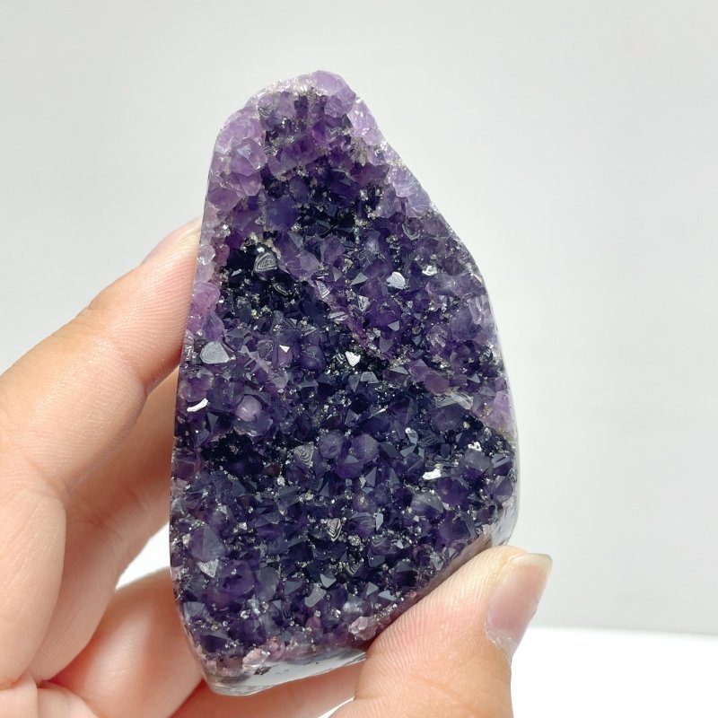 Local Stock - Deep Purple Amethyst Cluster Wholesale Bottom Cut - Wholesale Crystals