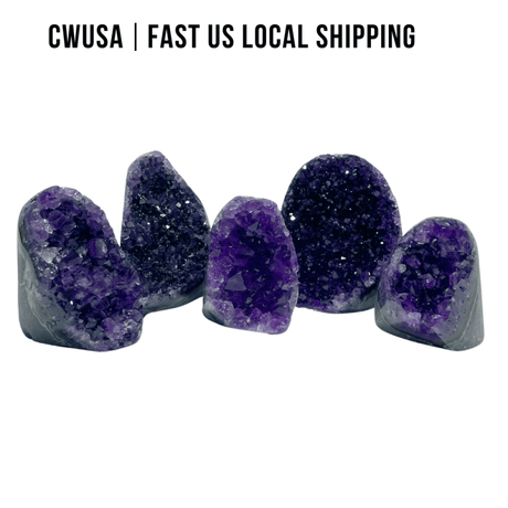 Local Stock - Deep Purple Amethyst Cluster Wholesale Bottom Cut - Wholesale Crystals