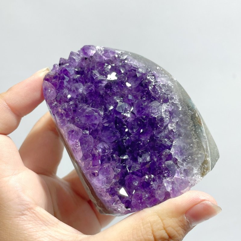 Local Stock - Deep Purple Amethyst Cluster Wholesale Bottom Cut - Wholesale Crystals