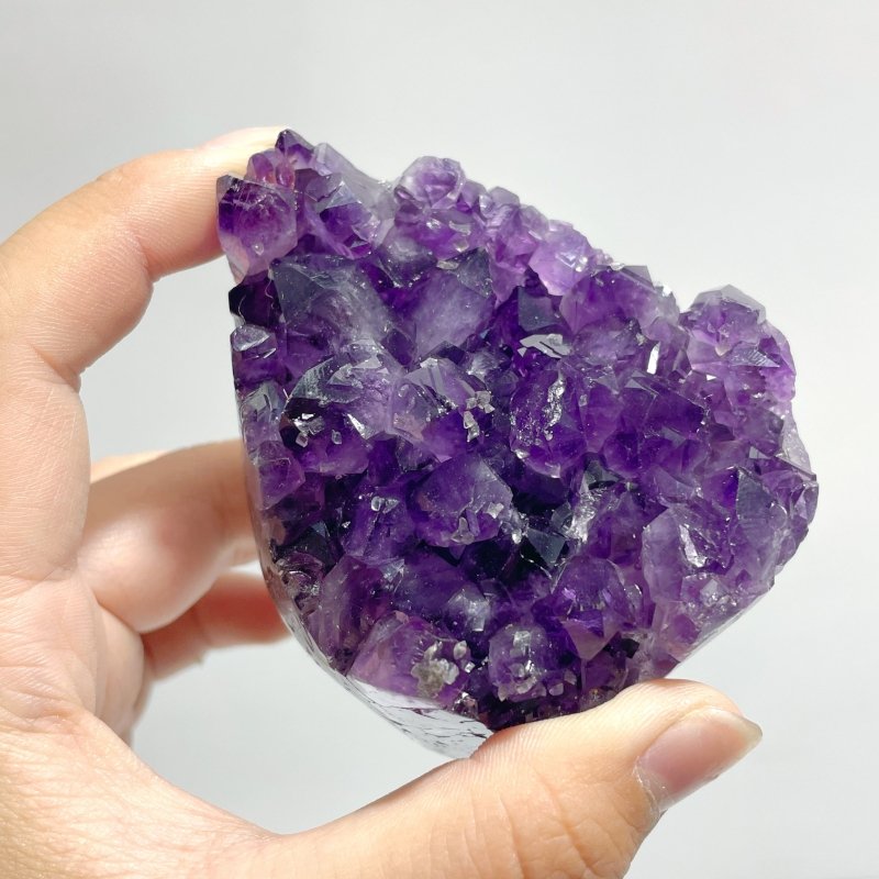 Local Stock - Deep Purple Amethyst Cluster Wholesale Bottom Cut - Wholesale Crystals