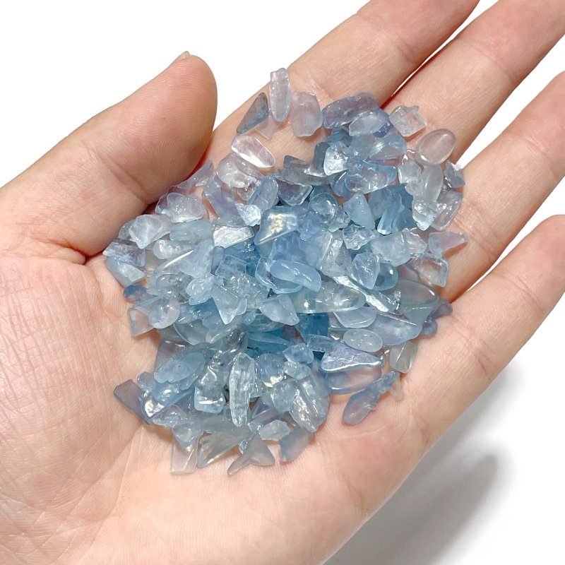 Local Stock - Transparent Blue Aquamarine Chips Wholesale - Wholesale Crystals