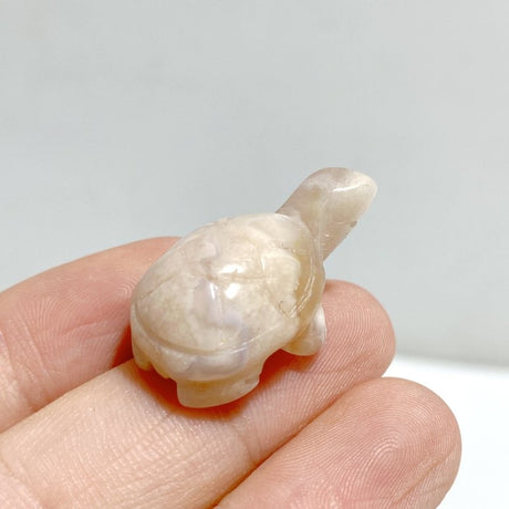 Mini Sakura Flower Agate Turtle Carving Wholesale -Wholesale Crystals