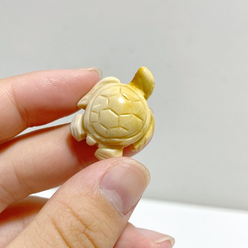 Mini Yellow Mookaite Sea Turtle Carving Wholesale -Wholesale Crystals