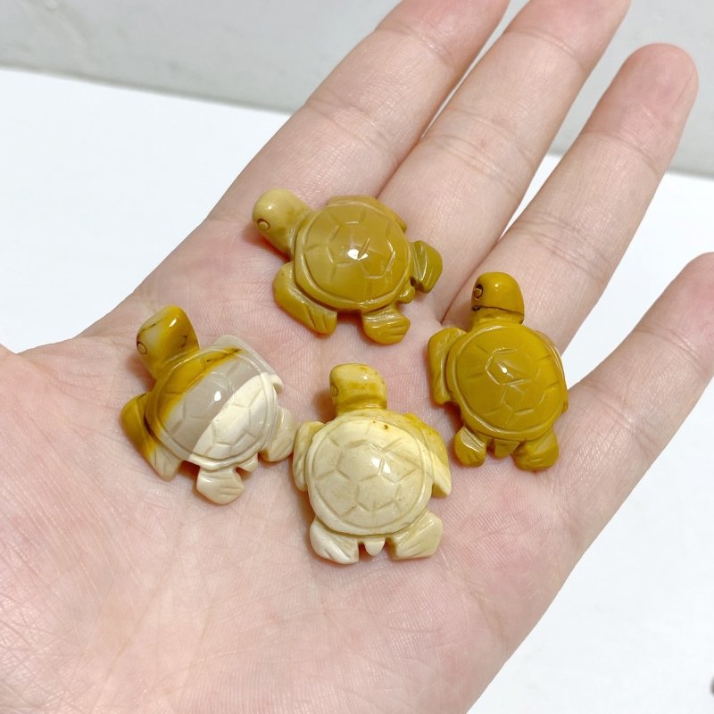 Mini Yellow Mookaite Sea Turtle Carving Wholesale -Wholesale Crystals