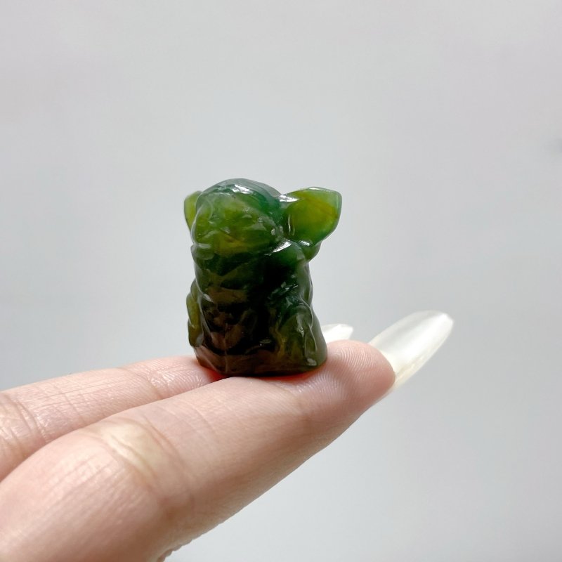 Mini Yoda Carving Wholesale Kambaba Jasper Ocean Jasper - Wholesale Crystals