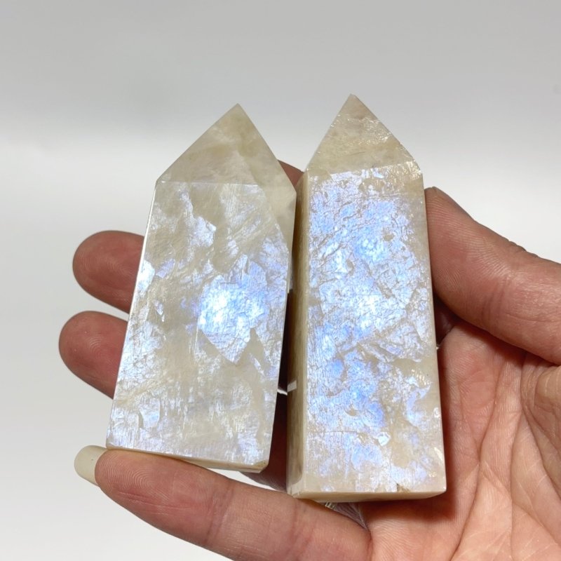 Moonstone Crystal Four-Sided Tower Point Wholesale -Wholesale Crystals