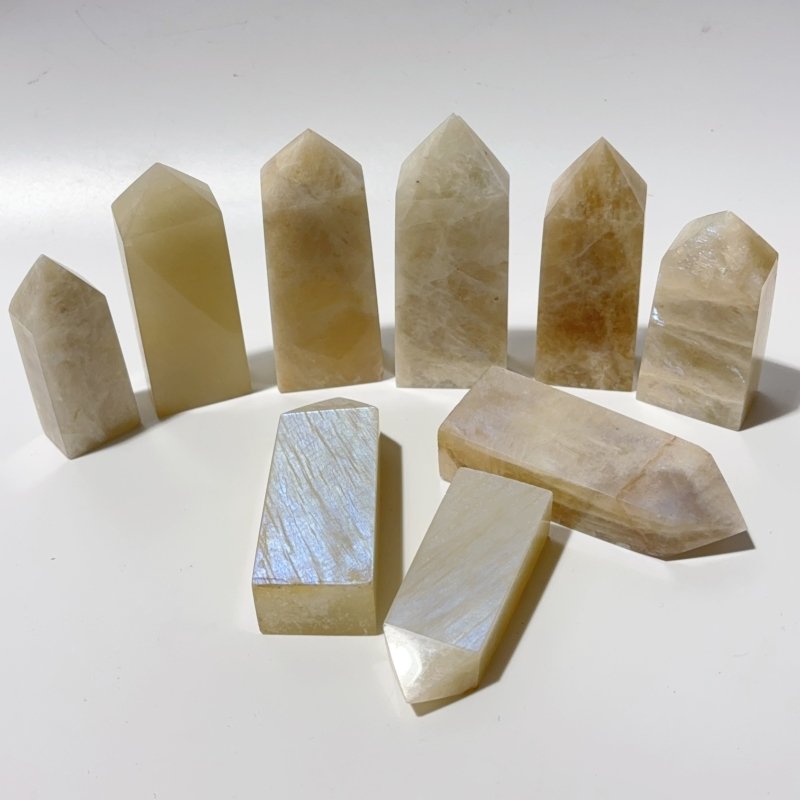 Moonstone Crystal Four-Sided Tower Point Wholesale -Wholesale Crystals