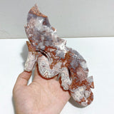Morocco Agate Flying Dragon Carving With Stand -Wholesale Crystals