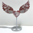 Morocco Agate Heart Wing Carving With Stand -Wholesale Crystals