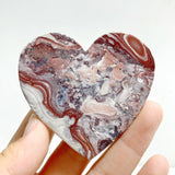 Morocco Agate Heart Wing Carving With Stand -Wholesale Crystals