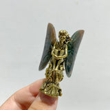 Moss Agate & Chevron Amethyst Crystal Butterfly Fairy Carving -Wholesale Crystals