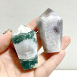 Moss Agate CupCake Shape Tower Points Wholesale -Wholesale Crystals