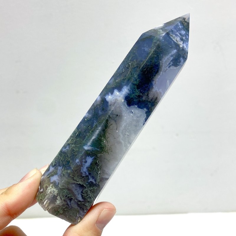 Moss Agate Point Wholesale - Wholesale Crystals