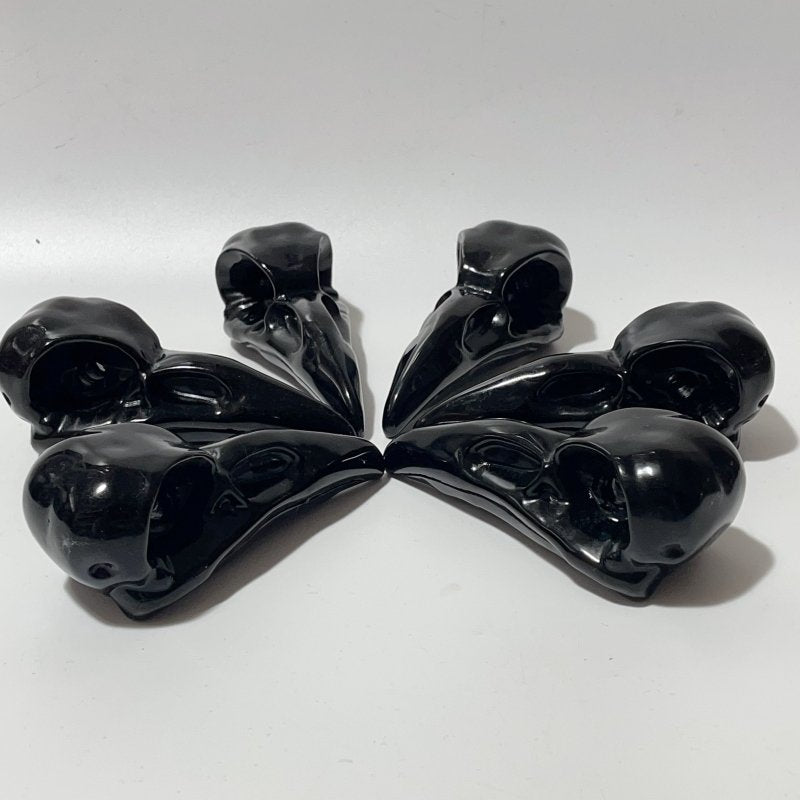 Obsidian Crow Skull Carving Wholesale -Wholesale Crystals