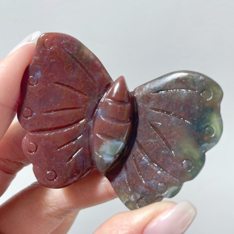 Ocean Jasper Butterfly Carving Wholesale - Wholesale Crystals