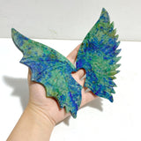 Phoenix Pine Stone Demon And Angel Wing Carving With Stand - Wholesale Crystals