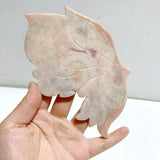 Pink Agate Butterfly Wing Carving With Stand -Wholesale Crystals