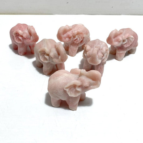 Pink Opal Elephant Carving Wholesale - Wholesale Crystals