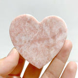 Pink Opal Heart Wing Carving With Stand -Wholesale Crystals